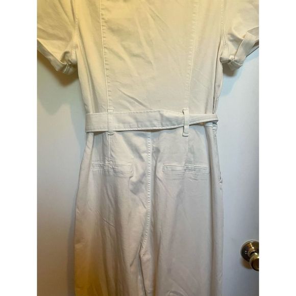 PAIGE Anessa Puff Sleeve Jumpsuit in Quartz Sand NWT size 10 - Picture 14 of 16
